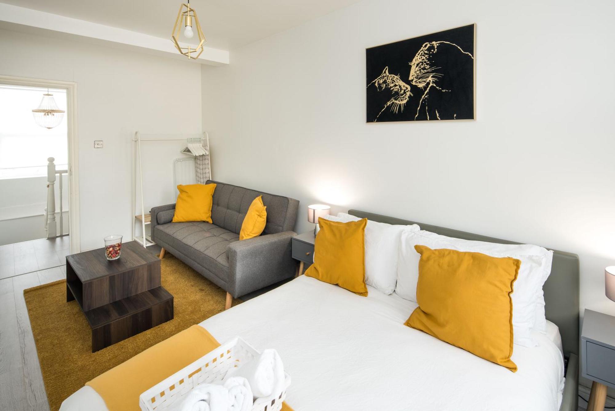 Spacious Studio For Up To 4! Sofa Bed Londres Extérieur photo